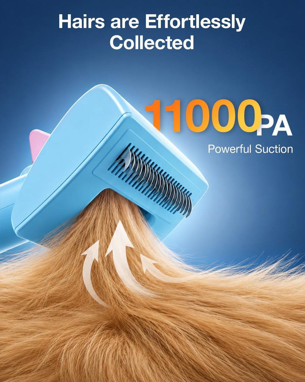 PETGUGU Dog Grooming Vacuum, Dog Vacuum with 7‑in‑1 Clipper, Dog Vacuum for Shedding Grooming, Deshedding Brush,3‑Speed Adjustable & Temp Control Blower,2.5L Dust Cup,Reduces Flying Hair,Easy cleanup