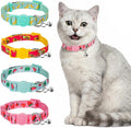 azuza 4 Pack Cat Collars, Breakaway Buckle Cat Collar with Bell, Fruit | Secure Quick Release Buckle, Easy Adjustment, Removable Bell for Added Safety, Soft Nylon Webbing, Boy Girl Cat Collars