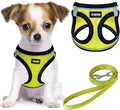 YIMEIS Dog Harness and Leash Set, No Pull Soft Mesh Pet Harness, Reflective Adjustable Puppy Vest for Small Medium Large Dogs, Cats (Fluorescent Yellow, Medium (Pack of 1)