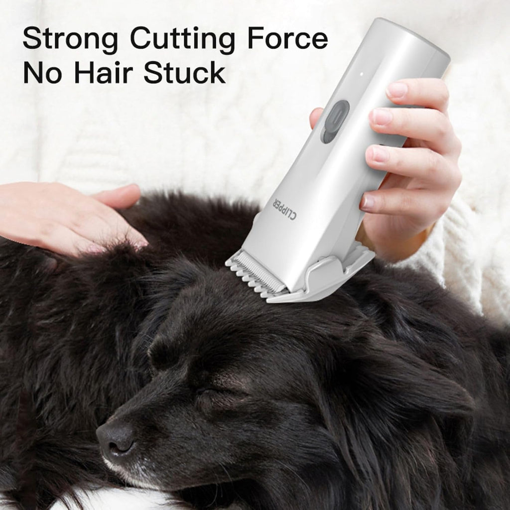 Dog Grooming Kit Clipper for Thick Coat | Low Noise, Cordless Cat Hair Trimmer, Rechargeable Shaver Pet Grooming Tools