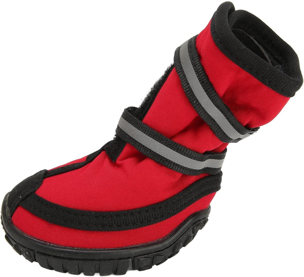 Dog Hiking Shoes, 4 Pcs Composite Texture Rubber Anti Slip Boot Sole Dog Hiking Shoes Soft Interior Dog Boots for Dogs Walk Outdoors (S)