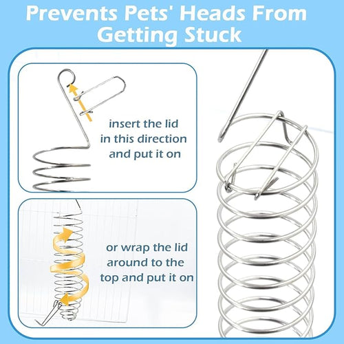 2Pcs Rat Enrichment Toys, 304 Stainless Steel Rat Foraging Toy for Fruit Vegetable Holder, Fancy Mice Cage Accessories Puzzle Toy, Hanging Rodent Toys Slow Feeder, Bird Foraging for Parakeet