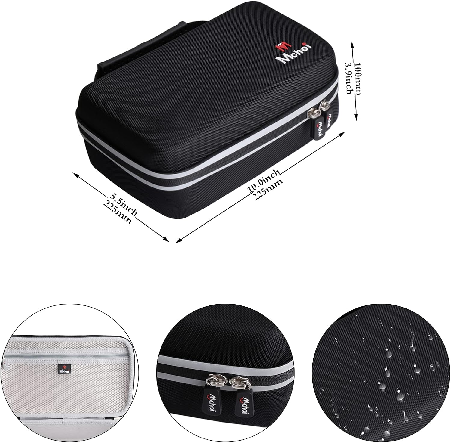 Mchoi Hard Portable Case Compatible with Andis UltraEdge Super 2-Speed Detachable Blade Professional Animal/Dog Grooming Clipper, Case Only