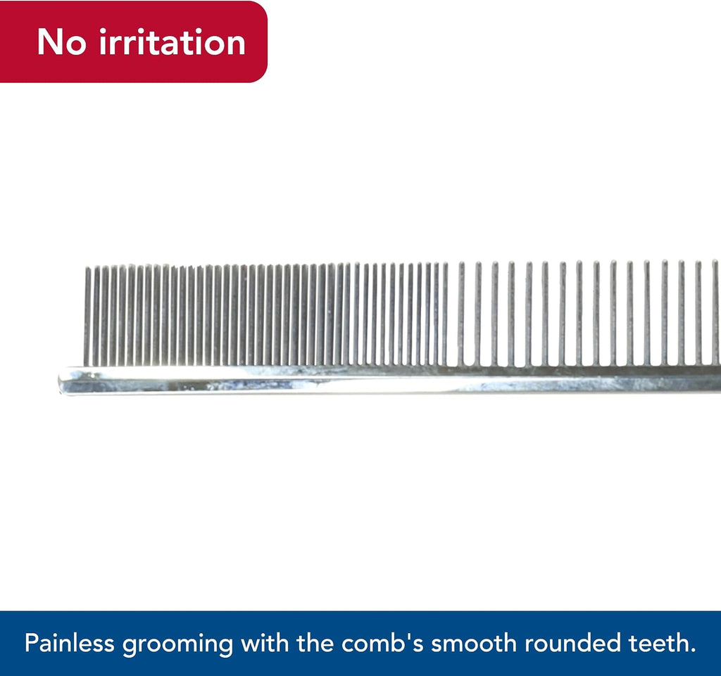 Coastal Pet Safari Dog Grooming Combs for Medium and Fine Coats - Undercoat Rake for Fine Coats - For Small, Medium or Large Dogs - 4 1/2"