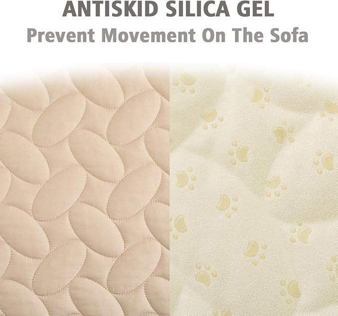 Ameritex Pet Bed Cover Dog Bed Blanket for Sofa and Furniture Waterproof New Pattern Design (30x70 Inch, Beige)