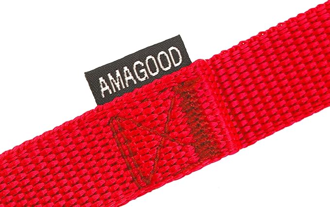 AmaGood Dog/Puppy Obedience Recall Training Agility Lead-15 ft 20 ft 30 ft 50 ft Long Leash-for Dog Training,Recall,Play,Safety,Camping (30feet, Red)