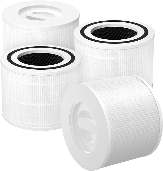 Core P350 Pet Care Replacement Filter for LEVOIT Core P350 Core 300 Air Purifier, 3-in-1 HEPA Filter Replacement, Part # Core P350-RF, 4 Pack