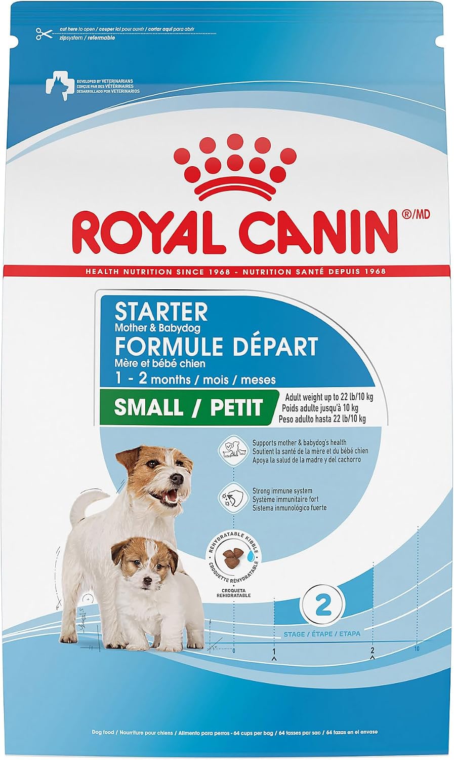 ROYAL CANIN Size Health Nutrition Small Starter Mother & Babydog Dry Dog Food, 2.5 lb Bag