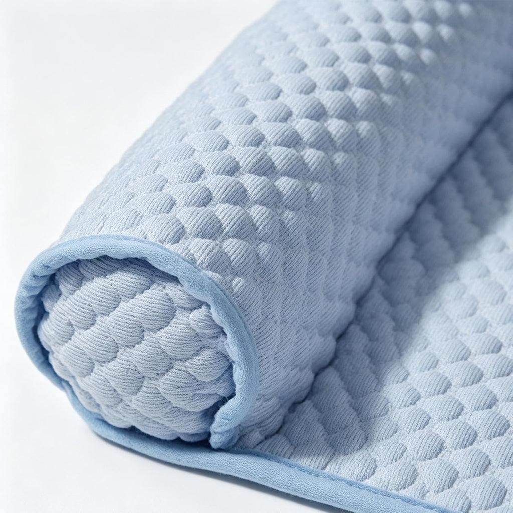 Dog Cooling Mat - Self Cooling Pet Pad for Dogs & Cats | Ice Silk Cooling , Foldable Non Slip Design, Helps Dissipate Heat for Summer Comfort, Ideal for Crates, Sofas, Car