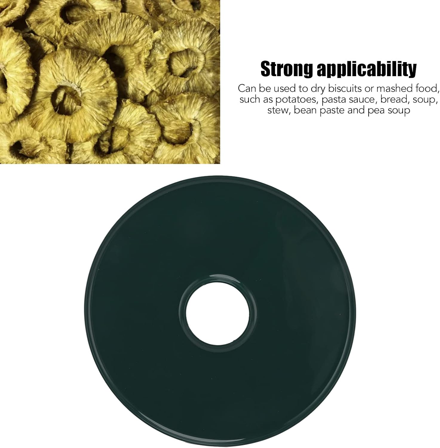 Leak-Proof Silicone Sheet for Food Dehydrator for FD660 Fruit Drying Machine, Protective Water Tray for Stable Liquid Food (Dark Green)
