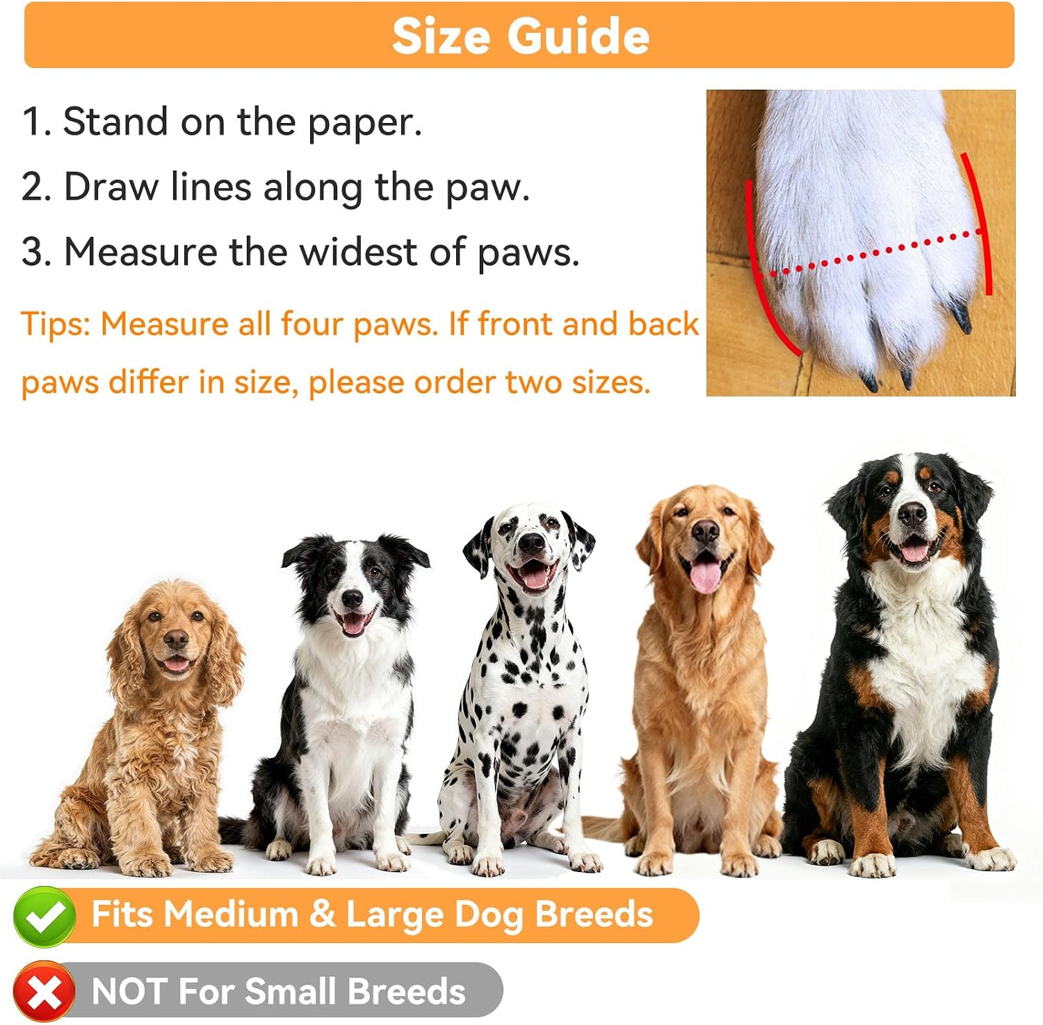 Dimicoo Breathable Dog Boots for Medium Large Dogs,Non-Slip Dog Shoes for Summer Hot Pavement,Lightweight Paw Protector Dog Booties for Outdoor & Indoor Hardwood Floors