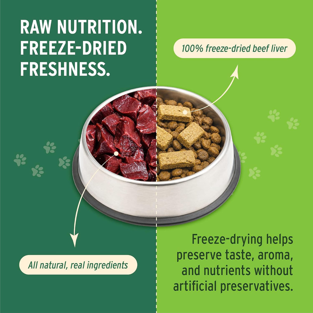 Nutri Bites Freeze Dried Beef Liver Dog & Cat Treats, Single Ingredient