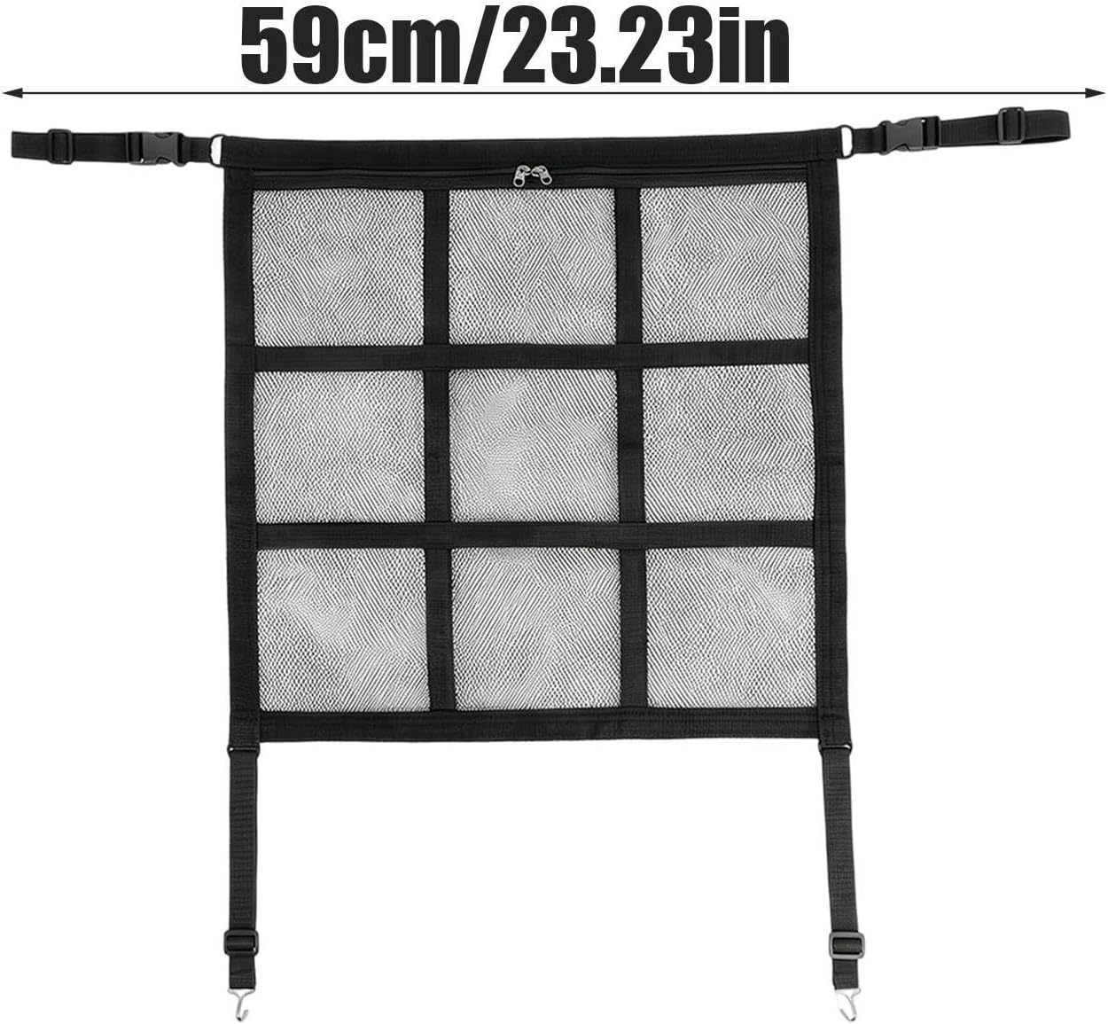 Car Dog Divider Breathable Heavy-Duty Telescopic Adjustable | Dog Vehicle Seat Barrier Net for SUV Sedan Truck Vehicle Backseat Trunk