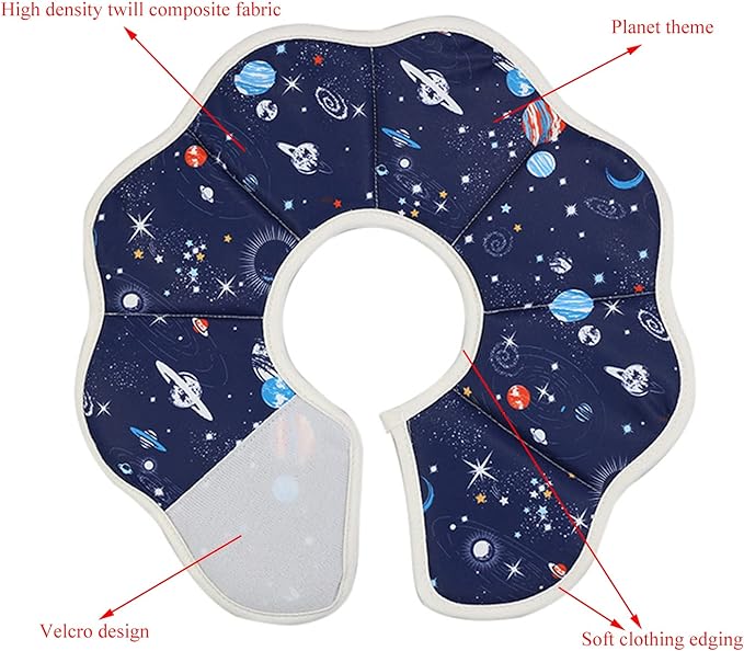Soft Cat Cone, Adjustable Recovery Collar After Surgery to Prevent Licking Wound, Protective Cat Neck Cone, Comfortable Pet Elizabethan Collar for Cats Kittens and Puppies (XS)