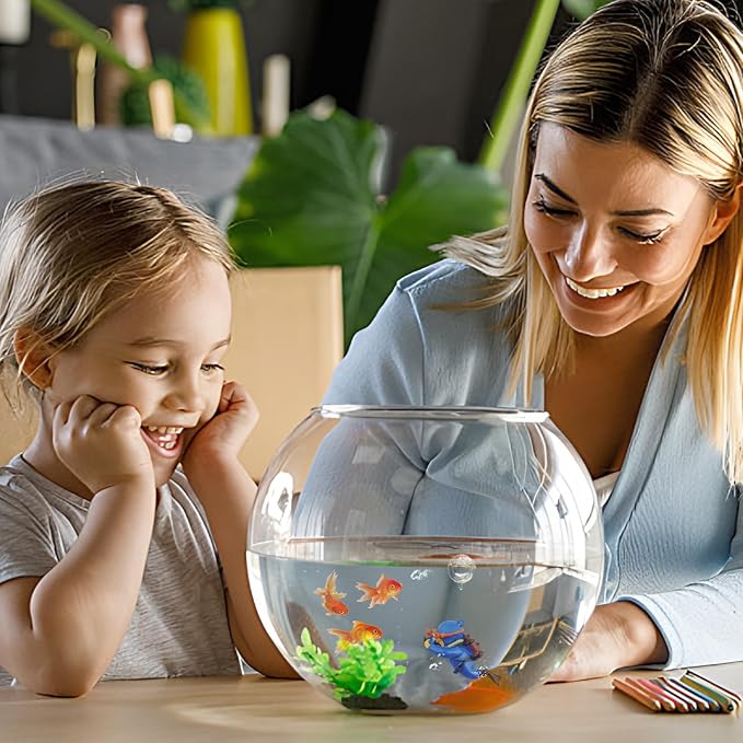 onesimcr Floating Fish Tank Decorations, Aquarium Decorations, Lovely Diver Fish Tank Decorations, Floating Device Fish Tank Accessories，Suitable for All Kinds of Fish Tanks…
