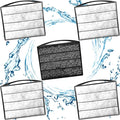 TARARIUM Aquarium Filters Accessories for Large IX-120 Filter & IX-120 U-V 4pcs Sponge Clip 1Pcs Ceramic Ball Plate Replacement for for Large IX-120 Filter & IX-120 U-V