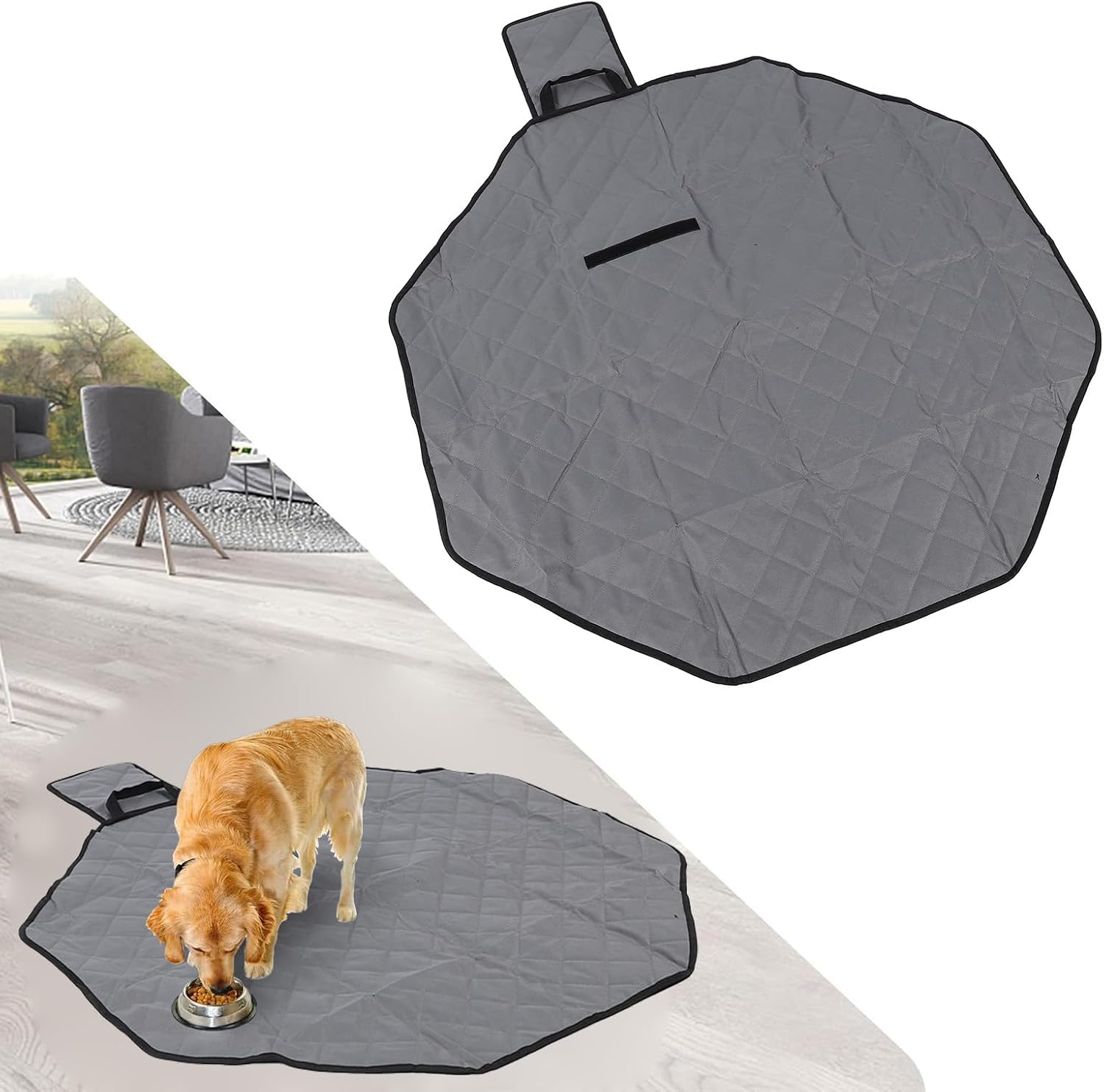 Zerodis Dog Pee Pad Washable Large Pet Training Mat 47.6 X 40.6 Inch 3 Layer Non Slip Absorbent Crate Pad for Indoor Cage Playpen Sofa Bed