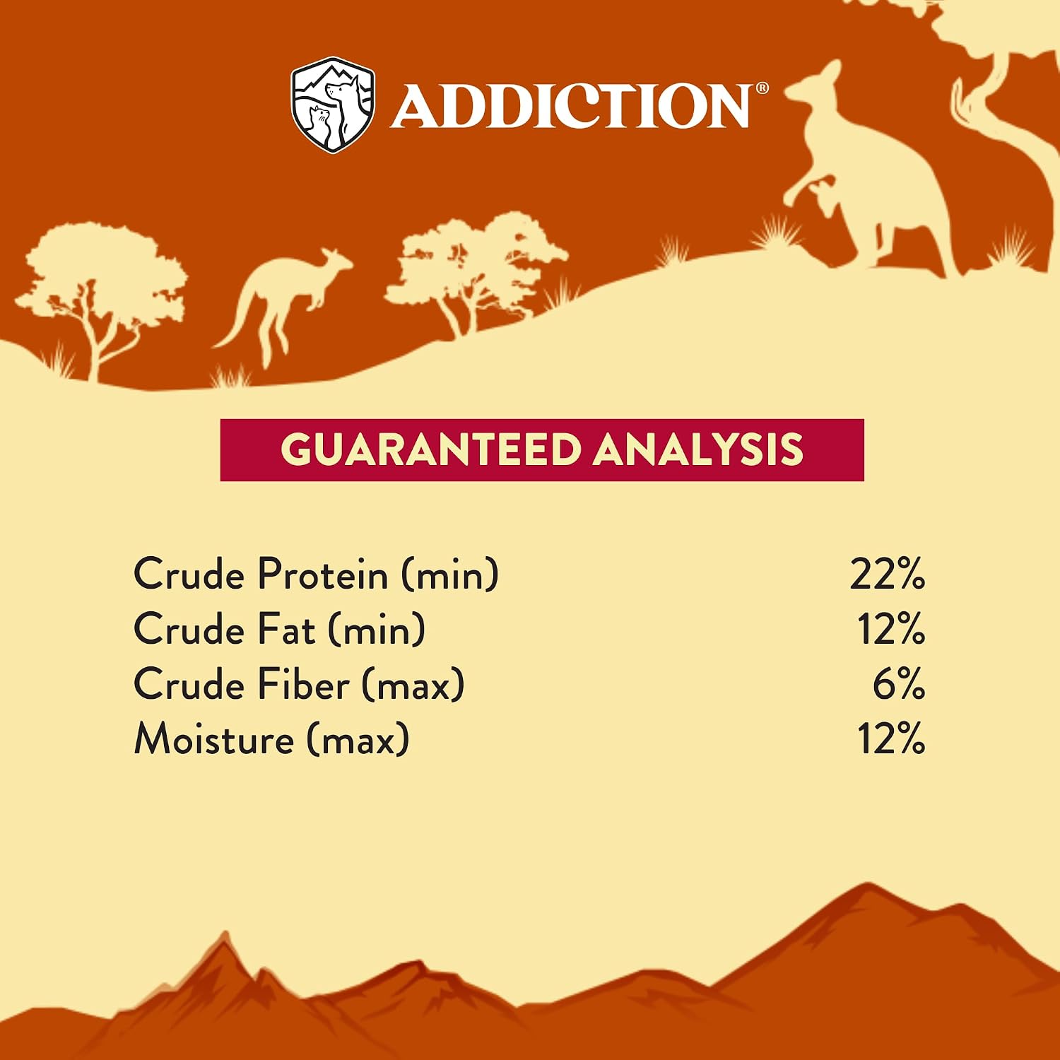 Addiction Outback Kangaroo Feast Air-Dried Grain-Free Dog Food – Complete Meal or Topper with Natural Ingredients for Digestive and Skin & Coat Health, 2lb - 4 Packs