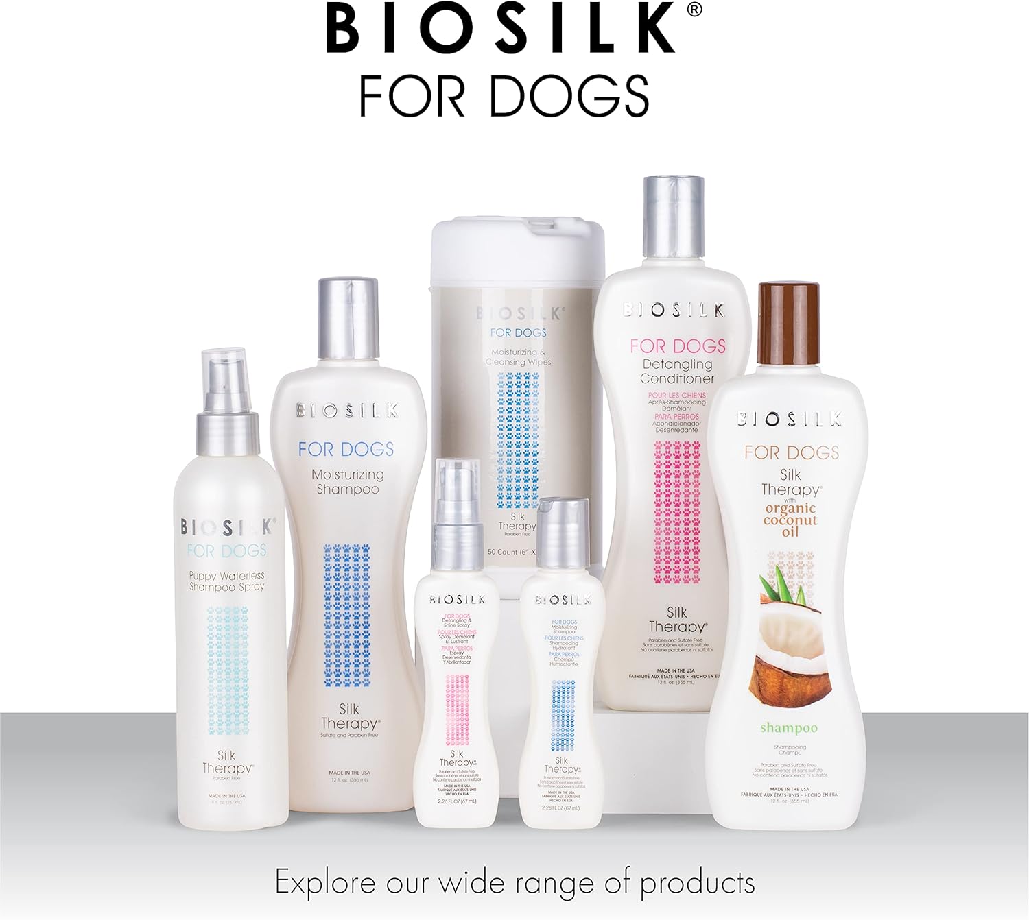 BioSilk for Dogs Silk Therapy Dog Detangling Conditioner, Dog Coat Conditioner to Help Smooth Knots and Tangles and Support Soft Manageable Coats during Routine Grooming, 12 Fl Oz | Smooths knots and tangles for soft, manageable coats, supports routine