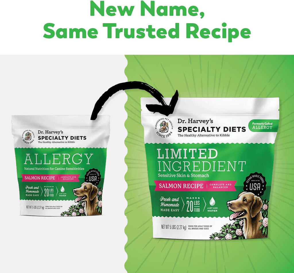 Dr. Harvey's Limited Ingredient Dog Food, Salmon, Trial Size | Grain Free - for Dogs with Food Sensitivities - Trial Size, 5.5 oz