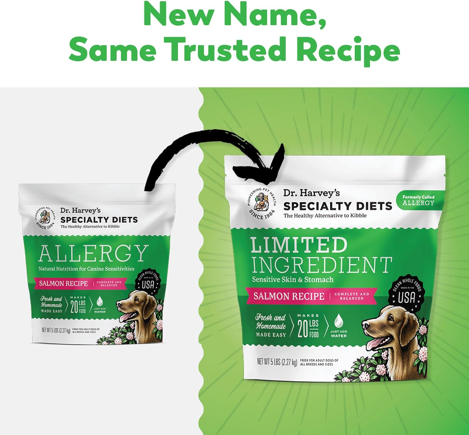 Dr. Harvey's Limited Ingredient Dog Food, Salmon, Trial Size | Grain Free - for Dogs with Food Sensitivities - Trial Size, 5.5 oz
