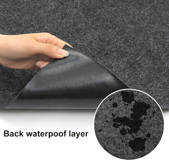 Large Bird Cage Mat, Under Pet Cage Mat for Bird Cages, Reptile Aquariums, Dog Kennels, Absorbent/Waterproof Felt Mat with Non-Slip Backing for Hard Floors and Surfaces (30x36 Inch)