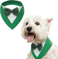 FUAMEY Dog Tuxedo St.Patrick's for Small Dogs,Dog Formal Suit Dogs Attire Pet Bow Tie Puppy Party Costumes Cat Tux Outfits Pets Bandana Cosplay Adjustable Bowties St.Patrick's Day Green XS