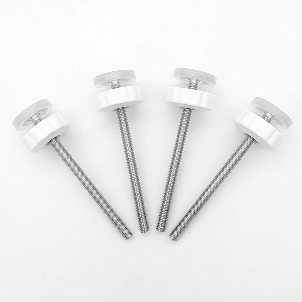 Vmaisi 8MM Pressure Gates Threaded Spindle Rods 4 Pack | Baby Gates Accessory Screw Bolts Kit Fit for All Pressure Mounted Walk thru Gates