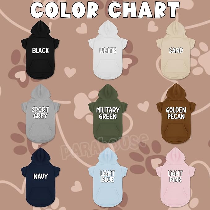 Personalized Dog Hoodie, Custom Embroidered Name Pet Hoodie, Warm Winter Outfit for Dogs, Pet Clothes, Gift for Dog Lovers 8