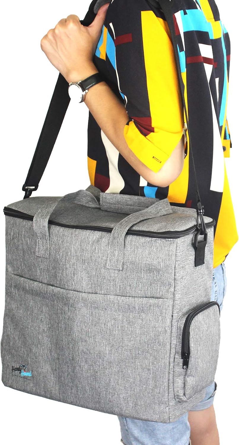 Dog Travel Bag, Pet Travel Organizer Kit for Weekend Trips | Includes accessory organizer with food storage, ideal for road trips, camping and weekends away