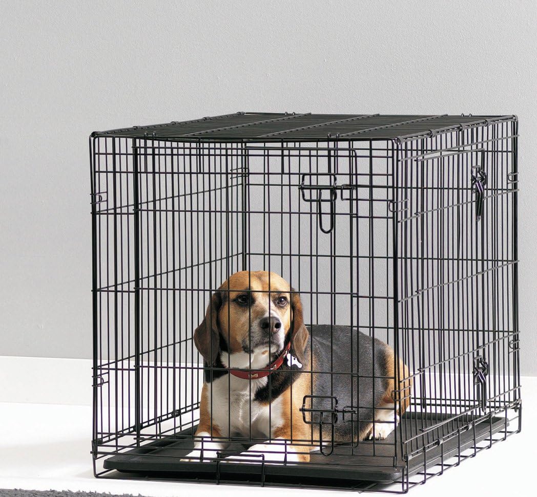 Savic Dog Cottage 91 Cm Dog Crate Black Powder Coated 91 X 57 X 62 Cm