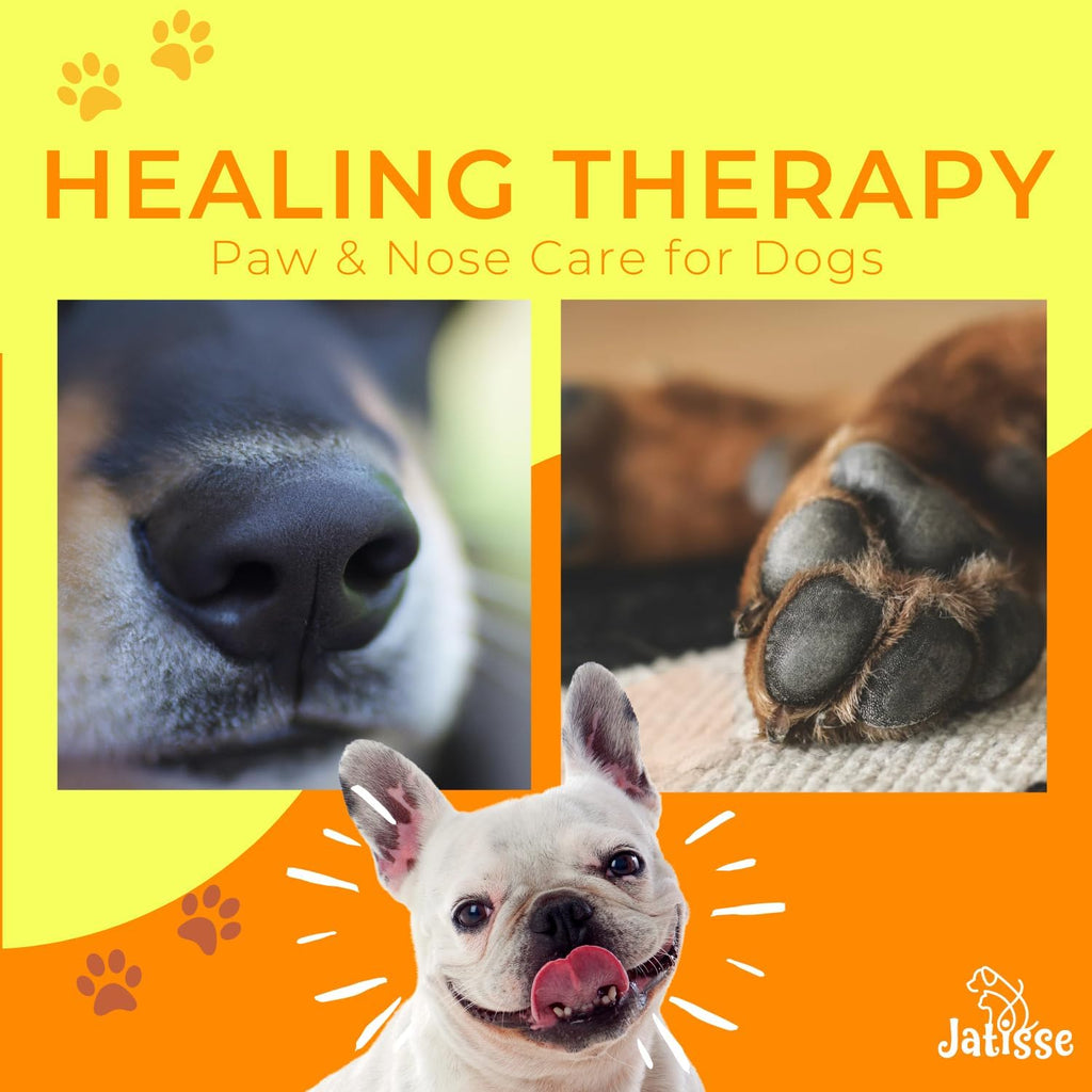 Dog Paw Pad Balm | Paw & Nose Care for Dogs | All-Natural Ingredients with Vitamin E | Heals, Repairs & Restores Paws, Nose, Elbows and Wrinkles (0.88 oz / 25 gr)