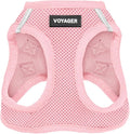 Best Pet Supplies Voyager Step-in Air Harness - All Weather Mesh, Reflective, No Pull Harness for Dogs, Cats - Secure with Hook & Loop Fastener, Buckle, Double D-Rings - Pink, M