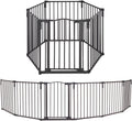 Toddleroo by North States - 3 In 1 Arched Décor Metal Superyard Baby Play Yard: 6 Panel Playpen, Baby Gate, or Extra Wide Baby Fence - Encloses Up to 10 Square Feet - 30 Inches Tall - Matte Bronze