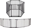 Toddleroo by North States - 3 In 1 Arched Décor Metal Superyard Baby Play Yard: 6 Panel Playpen, Baby Gate, or Extra Wide Baby Fence - Encloses Up to 10 Square Feet - 30 Inches Tall - Matte Bronze