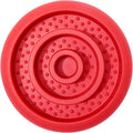 Slow Feeder Lick Mat for Dogs - Keep Them Busy - Natural Rubber Dog Frozen Treat Toys - Durable Interactive Enrichment Toys - Licking Dish for Dog De-Stressing, Red