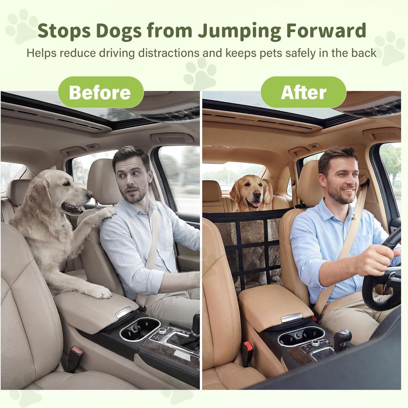 Dog Car Barrier for Lexus TX 2024-2025, Dog Barrier Adjustable Mesh Divider with Zipper Backseat Pet Net Breathable Safety Partition for Travel