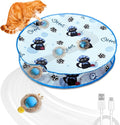 Interactive Cat Toys for Indoor Cats 2025 New Speedy Ball with Tail Cat Toy Automatic Motion Activated Moving Ball Hide and Seek Game for Indoor Exercise Kicker