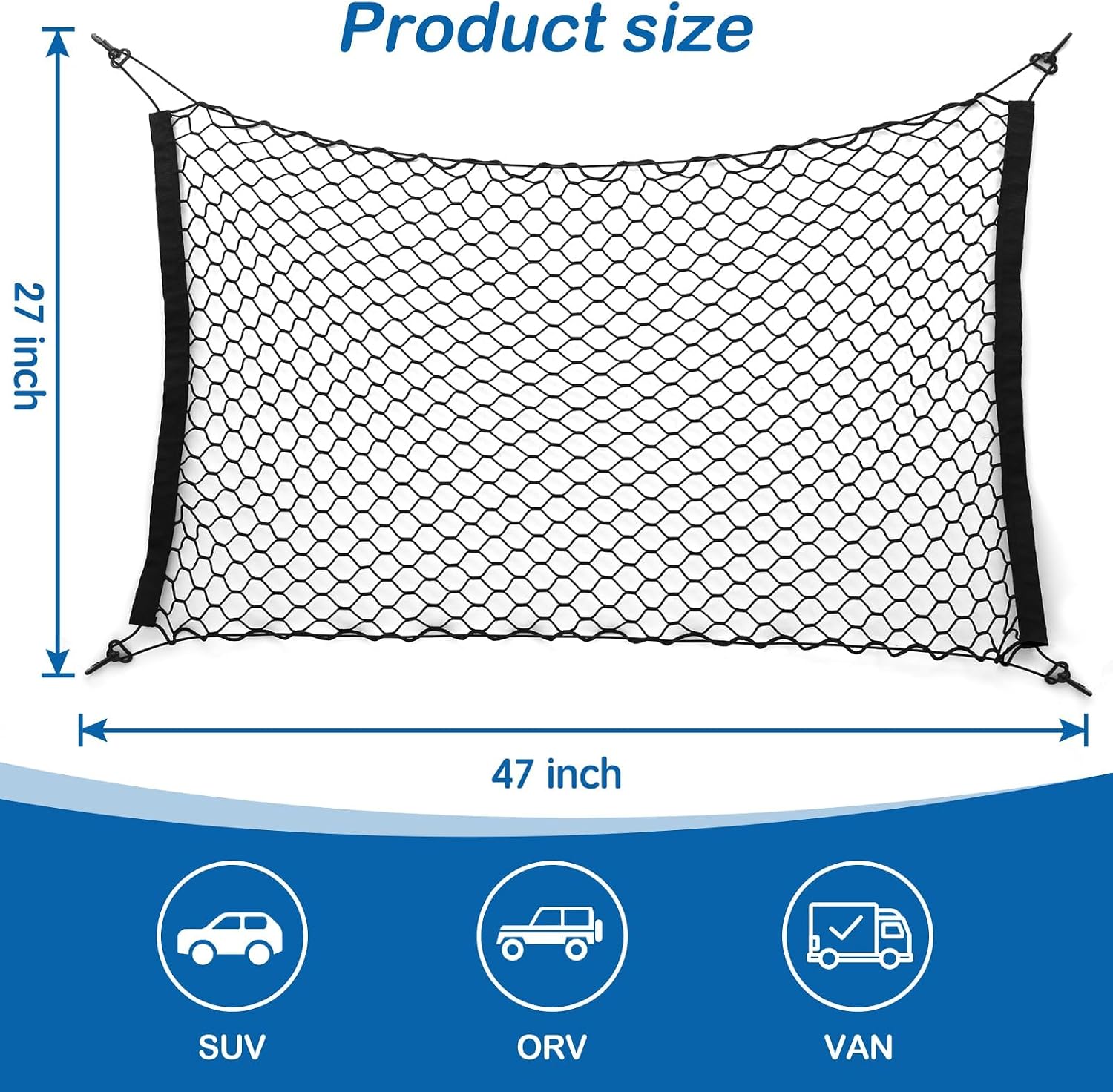 Dog Car Barrier Vehicle Pet for Honda Pilot 2023-2026 | premium polyester Barrier Backseat Mesh Dog Car Divider Net with Adjusting Rope,prevent driver distraction from pets jumping