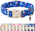 4th of July Dog Collar, Summer Popsicle Patriotic Dog Collars for Giant Large Dogs, Adjustable Lightweight Quick-Release Buckle Collar for Boy&Girl Dogs XL