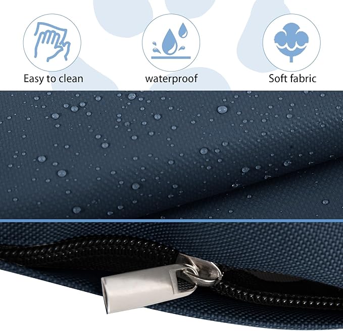 Waterproof Dog Bed Cover Replacement for 42 Inch Wire Crates, Heavy Duty Oxford Fabric Pet Bed Sleeve with Zipper, Washable & Durable Mattress Protector for Puppy, 40" L x 27" W x 4" H (Cover Only)