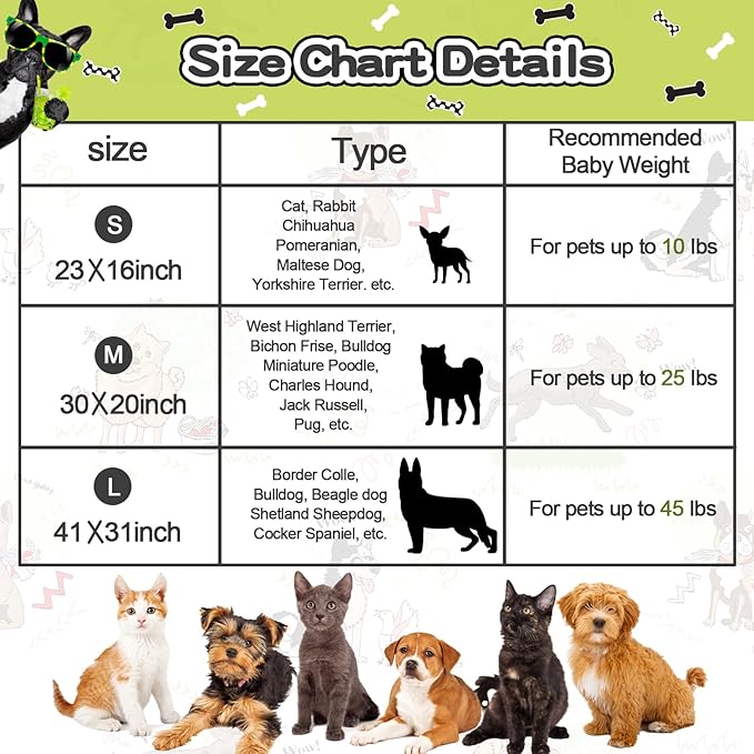 Rezutan Dog Blanket for Large Dogs, Upgraded 3 Pack Dog Cat Flannel Blankets Washable, Soft Pet Mat Throw Cover Suitable for Kennel Crate Bed, Cute Paw Pattern, Grey/Brown/White, 31" x 41"