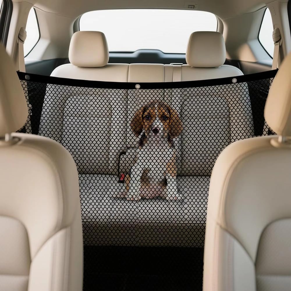 Car Pet Barrier Net for Honda HR-V CR-V | Block Active Pets During Highway Drives With Heavy Duty Breathable Isolation Net