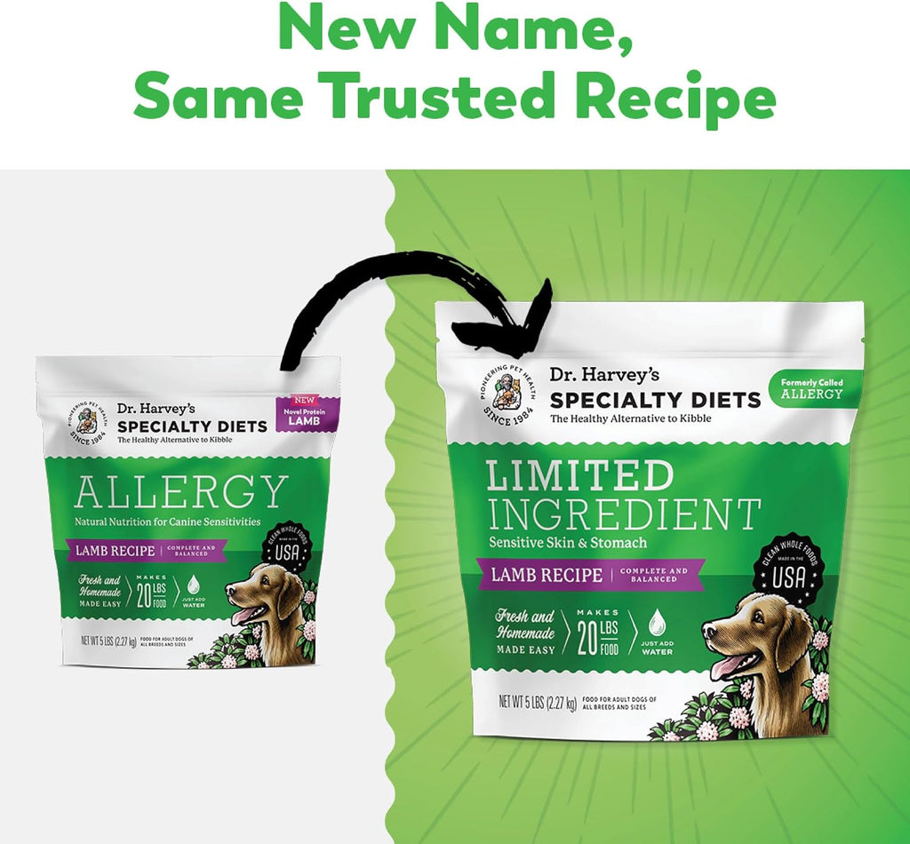 Dr. Harvey's Limited Ingredient Dog Food, Lamb, Trial Size | for Dogs with Food Sensitivities - Trial Size, 5.5 oz