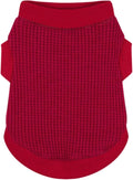 Cozy and Functional Dog Shirts for Small Puppies: Stretchable Wine Red Attire with Easy-On Design, Ideal for Chihuahuas and Yorkies - Enhance Comfort and Playfulness on Chill Days X-Small