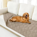 Smiry Waterproof Dog Bed Cover Blanket 40x80, Soft Reversible Pet Blanket, Washable Leakproof Cats Dogs Couch Cover for Sofa, Couch, Furniture, Taupe/Taupe
