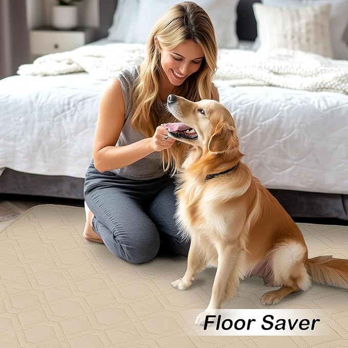 hyha Waterproof Dog Bed Blanket, Soft Pet Blankets, Waterproof Couch Cover for Dogs, Reversible Sofa Covers Washable for Furniture (40x80 Inch, Taupe/Taupe)