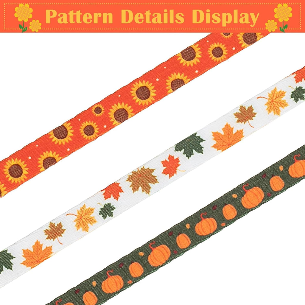 PUPTECK Cat Collar Breakaway with Bells, Adjustable Kitten Collar Outfit | for Girl Boy Small Pet Puppy Bunny, Cute Costume Accessory with Safety Release Buckle (Fall)