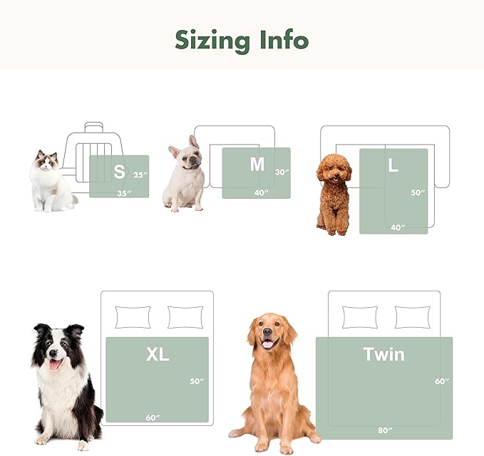 Soft Cozy Waterproof Dog Blanket for Large Dogs - Room Decor Pet Throw Blanket for Couch Bed Protector, Washable Dog Blankets for Indoors & Outdoors, Grey, 50"x60"