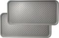 Large Multifunctional Boot Tray 2 Pack Boot Mat Washable Indoor or Outdoor Tray Mat Doormats for Shoes Boots Plants Pots Paint Tins Pet Bowls Car Storage, 30 x 15 x 1.2 Inches